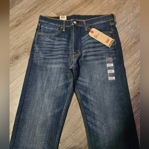 Levis 527 Slim Stretch Dark Wash Bootcut Jeans 34×36 New With Tags - Picture 4 of 7